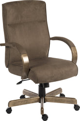 Glencoe Microfibre Executive Office Chair Brown - 6994 DD